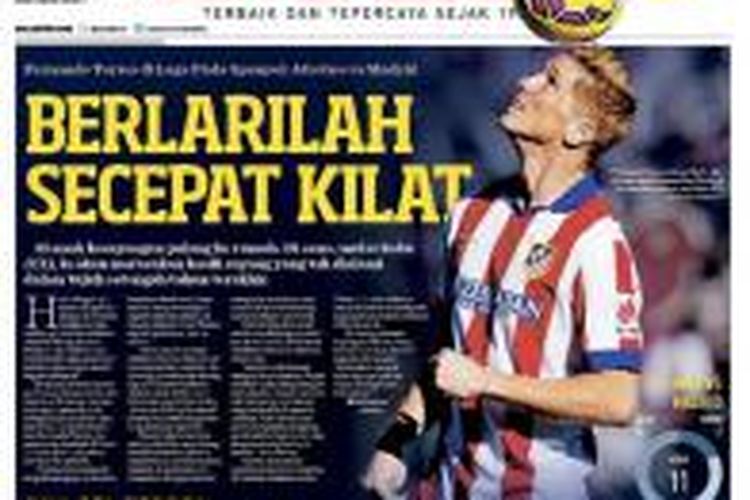 Sampul Harian BOLA edisi Rabu (7/1/2015)