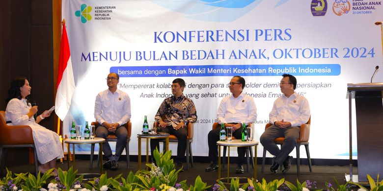 Konferensi pers menyambut Bulan Bedah Anak di bulan Oktober oleh PERBANI (Perkumpulan Bedah Anak Indonesia) di Jakarta (27/8/2024).
