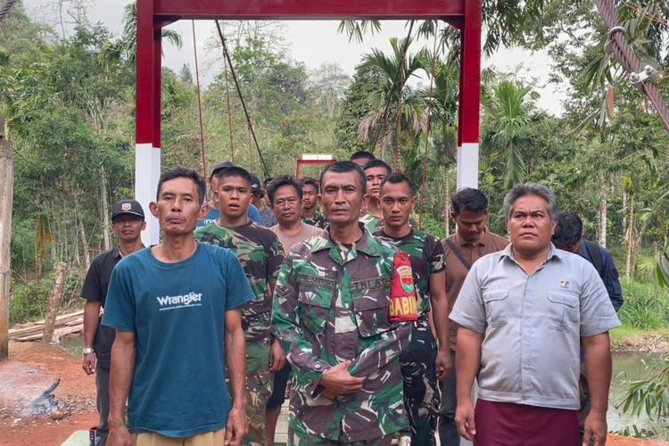 Jembatan Perintis Garuda Selesai Dibangun, Warga Pekon Sinar Jawa Sambut dengan Bahagia