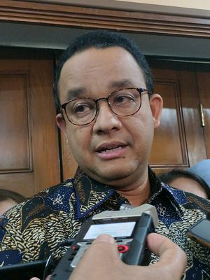 Gubernur DKI Jakarta Anies Baswedan di Balai Kota DKI Jakarta, Kamis (6/2/2020).