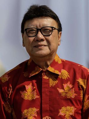 Menteri Pemberdayaan Aparatur Negara dan Reforrmasi Birokrasi, Tjahjo Kumolo di Istana Negara, Jakarta, Rabu (23/10/2019).