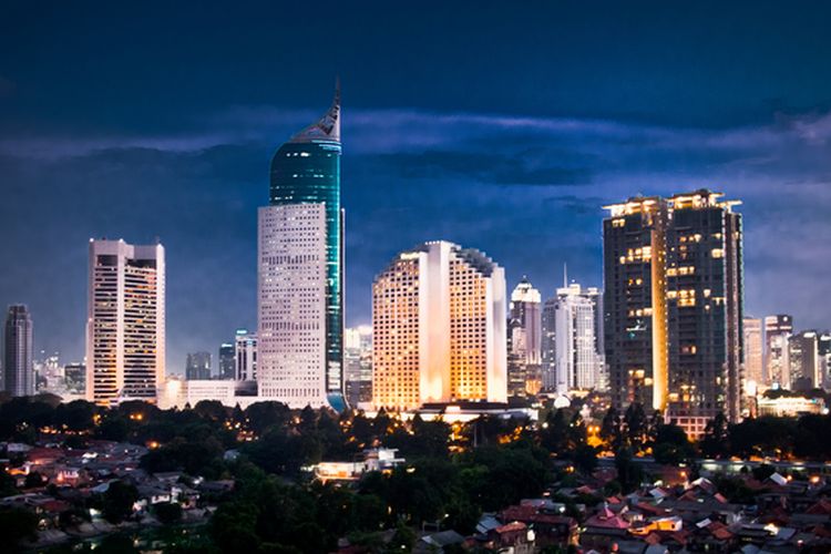 The Jakarta skyline