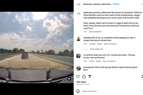 Video Detik-detik Mobil Pecah Ban di Jalan Tol, Netizen Sebut Sopirnya Suhu
