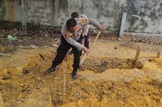 15 Kuburan di Pekanbaru Ambles, Polisi Gotong Royong Menutupnya