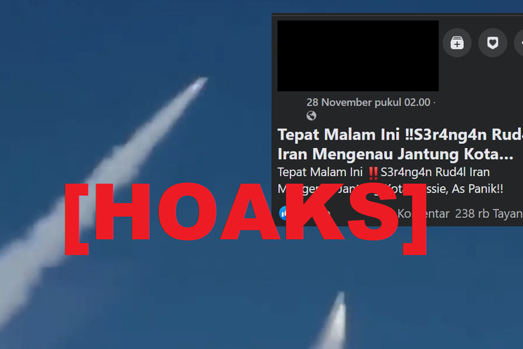 Hoaks, serangan rudal Iran ke Australia