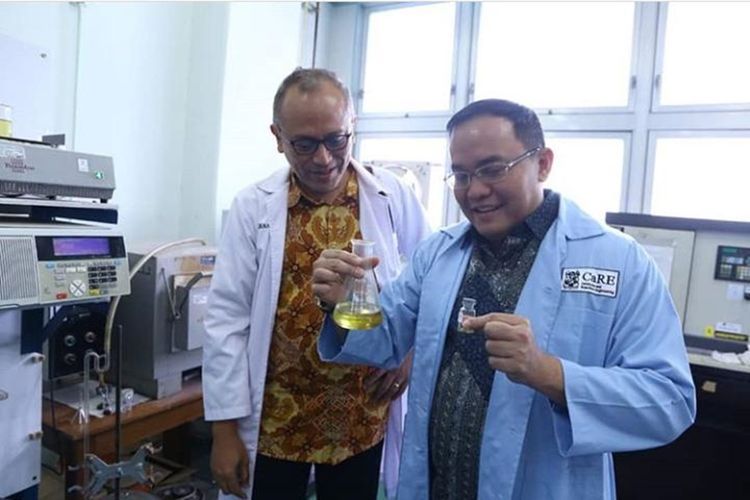 Bupati Musi Banyuasin Dodi Reza Alex saat berkunjung ke Institut Tehnik Bandung (ITB),beberapa waktu lalu untuk melakukan kerjasama pengelolaan sawit menjadi bahan bakar..