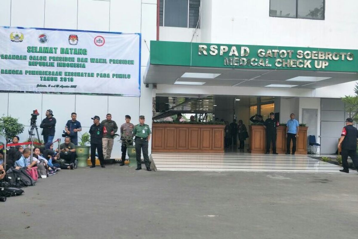 Suasana RSPAD Gatot Soebroto, Jakarta, Minggu (12/8/2018)