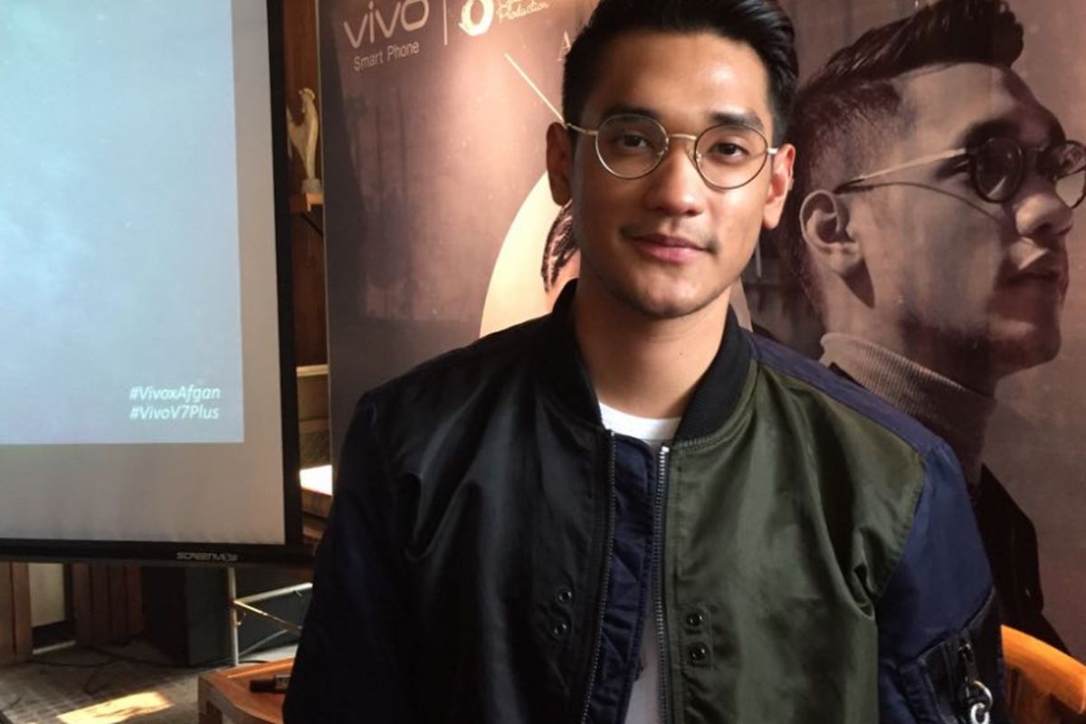 Afgan saat jumpa pers peluncuran single X di Decanter, Palza Kuningan, Jakarta Selatan, Rabu (1/11/2017). 