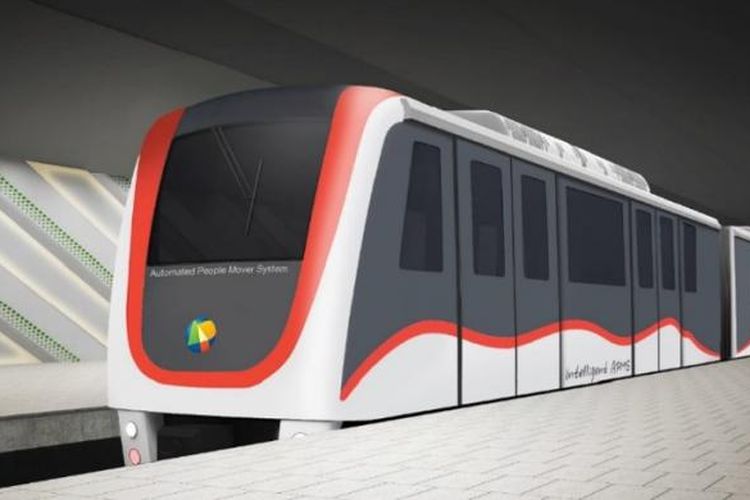 Desain Skytrain yang akan dipasang di Bandara Soekarno-Hatta