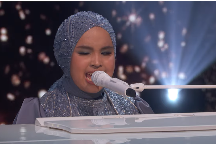 Penyanyi asal Indonesia, Putri Ariani, tampil di babak final America's Got Talent 2023, Selasa (26/9/2023) waktu setempat.
