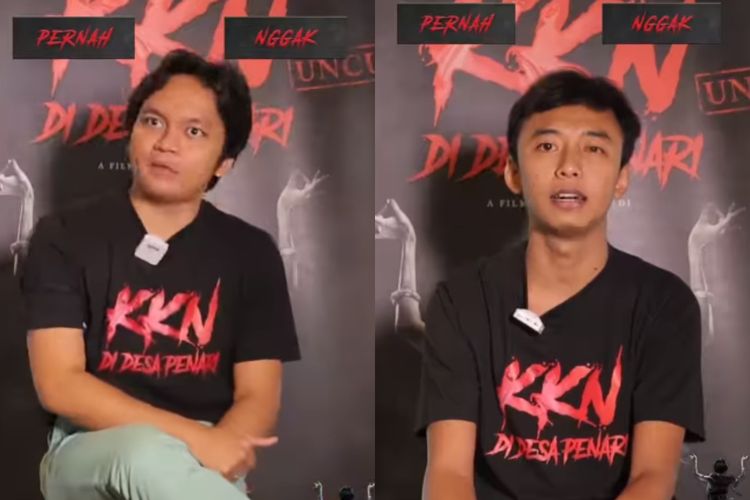 Calvin Jeremy dan Fajar Nugraha, pemain KKN di Desa Penari.