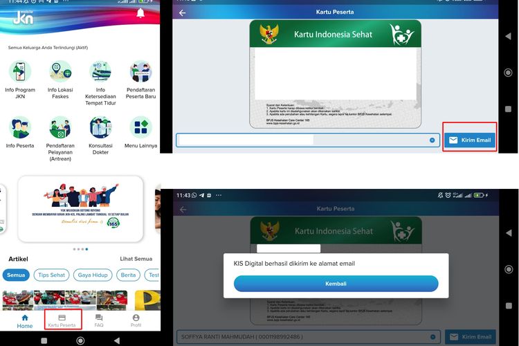 Ilustrasi cara cetak kartu BPJS Kesehatan via Mobile JKN