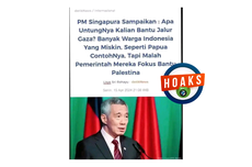 INFOGRAFIK: Beredar Hoaks soal PM Singapura Kritik Upaya Indonesia Bantu Palestina