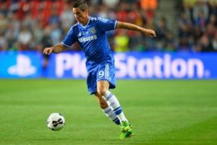 Striker Chelsea asal Spanyol, Fernando Torres.