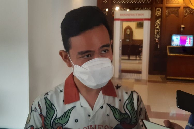 Wali Kota Solo Gibran Rakabuming Raka di Balai Kota Solo, Jawa Tengah, Rabu (16/11/2022).