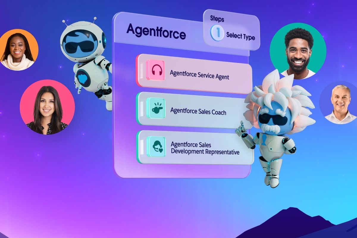 Ilustrasi Agentforce dari Salesforce.