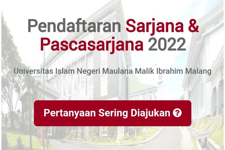Jalur mandiri UIN Malang 2022. 