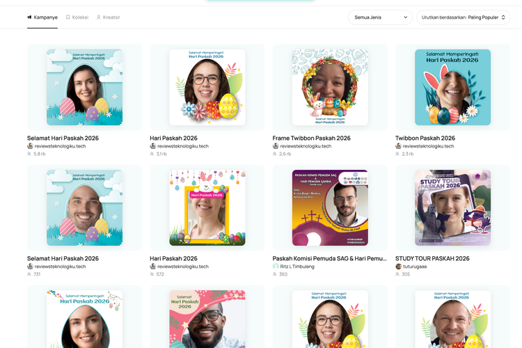 50 Link Twibbon Paskah 2026, Cocok untuk Rayakan di Media Sosial