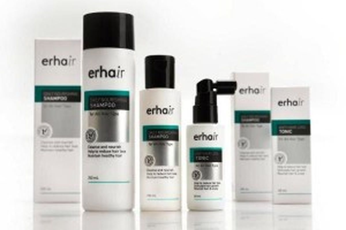 Erhair Daily Nourishing Shampoo dan Anti Hairloss Tonic dari Erha