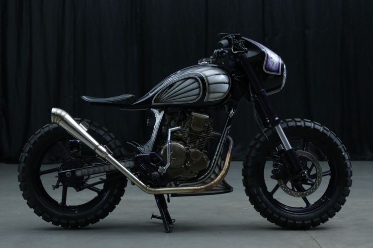 Motor custom Yamaha Scorpio garapan Imagineering Customs