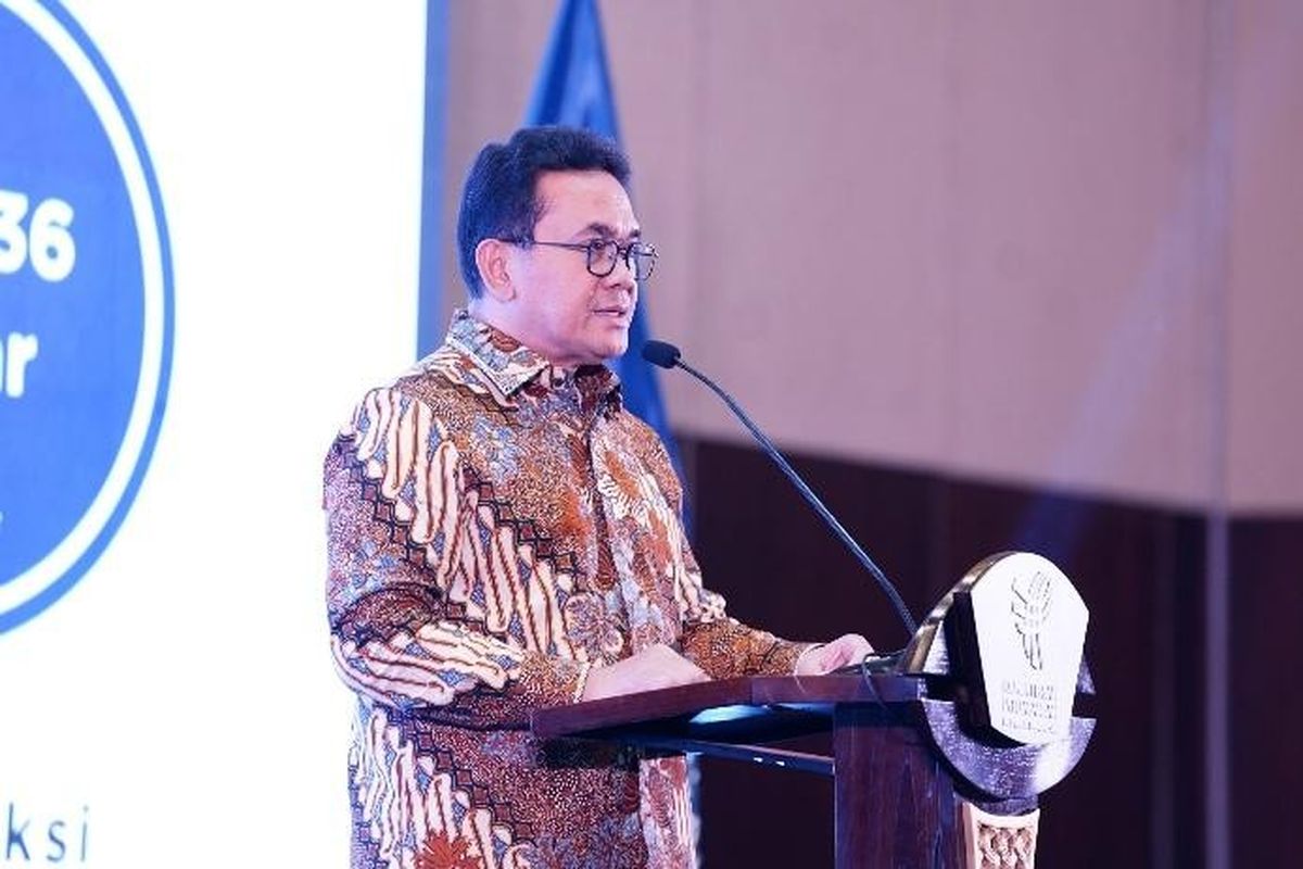 Menteri Perdagangan (Mendag) Budi Santoso (Busan) menutup perhelatan Trade Expo Indonesia (TEI) ke-40 Tahun 2025 di Indonesia Convention Exhibition (ICE), BSD, Kabupaten Tangerang, Banten, Minggu (19/10/2025).