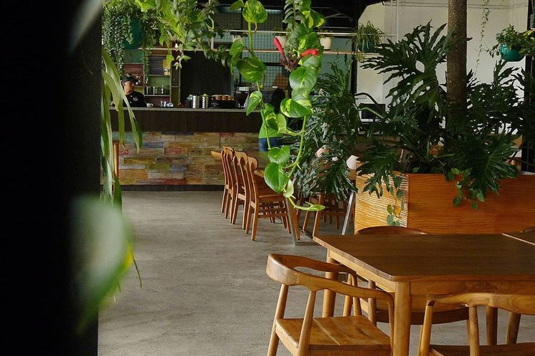 Quagga Green Cafe Bernuansa Tropical