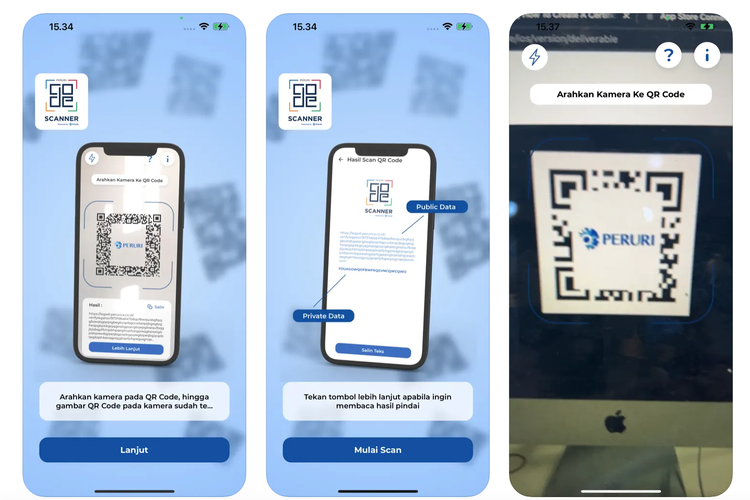 Ilustrasi cara cek keaslian e-meterai di dokumen CPNS 2024 melalui aplikasi Peruri Scanner.