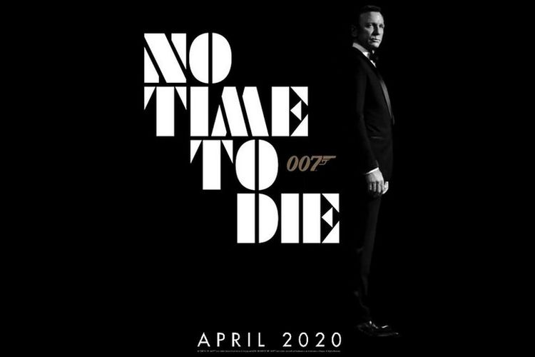 Poster film James Bond: No Time to Die.