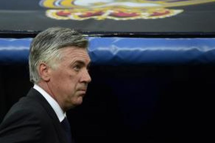 Pelatih Real Madrid, Carlo Ancelotti. 