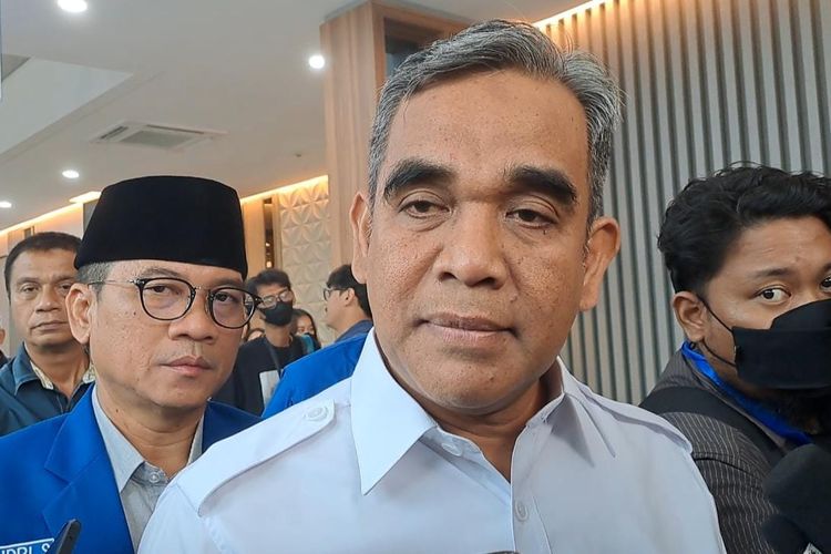 Sekjen Partai Gerindra Ahmad Muzani saat ditemui di Kantor DPP PAN, Jakarta Selatan, Senin (5/6/2023). 