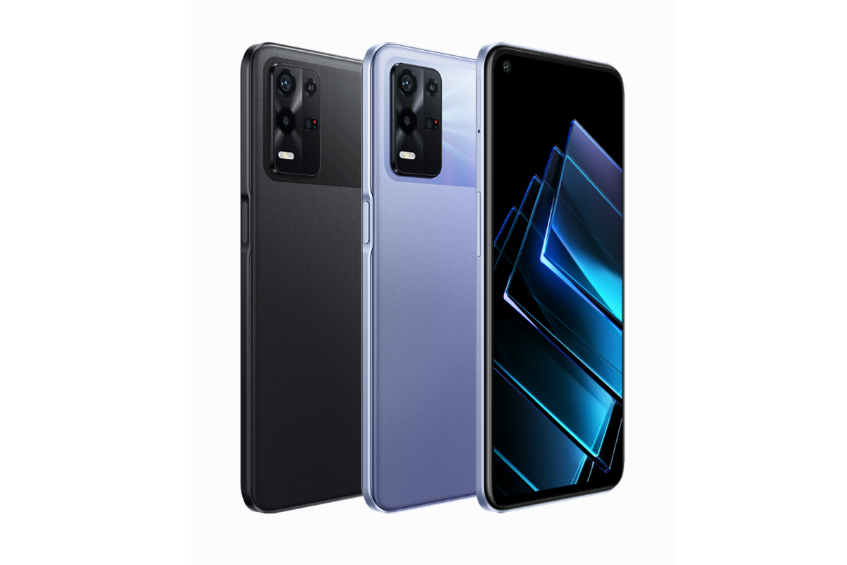 Oppo K9x tersedia dalam pilihan warna Obsidian Black dan Silver Purple.