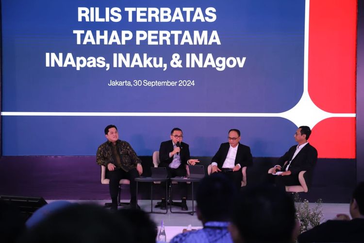 Menpan-RB Abdullah Azwar Anas menghadirin Rilis Terbatas Tahap Pertama di INA Digital Hall, PERURI Jakarta, Senin (30/9/2024).