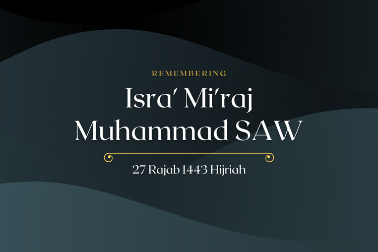Ilustrasi ucapan isra miraj Muhammad SAW 