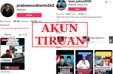 Akun TikTok Tiruan Mengatasnamakan Prabowo, Tawarkan Jutaan Rupiah