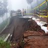 Talud di Desa Argosari Lumajang Longsor, Setengah Bahu Jalan Ambrol