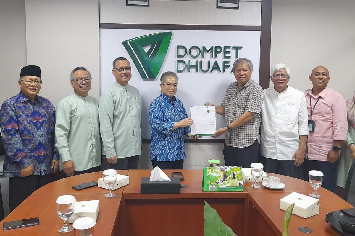 Silaturahmi Lembaga Pengelola Dana Pendidikan (LPDP) ke Kantor Dompet Dhuafa untuk brainstorming kemungkinan kerja sama dan dukungan pada program-program Dompet Dhuafa, Jakarta, Selasa (27/8/2024).
