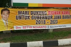 Spanduk Dukungan Setnov Dinilai Rugikan Bakal Cawagub Pendamping Ridwan Kamil