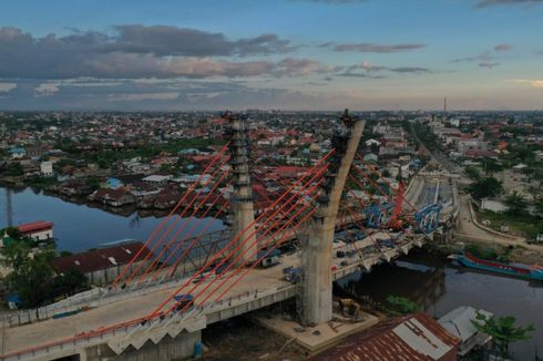 Masuk Tahap Uji Beban, Jembatan Sei Alalak Diresmikan dalam Waktu Dekat 