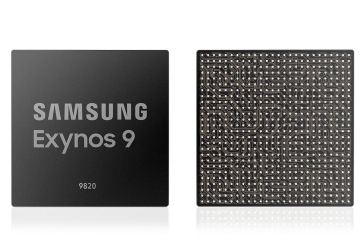 Ilustrasi chip Samsung Exynos 9820.