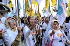 Pendukung Ridwan Kamil-Suswono Berdatangan ke Lokasi Debat Pilkada, Dimeriahkan "Marching Band"