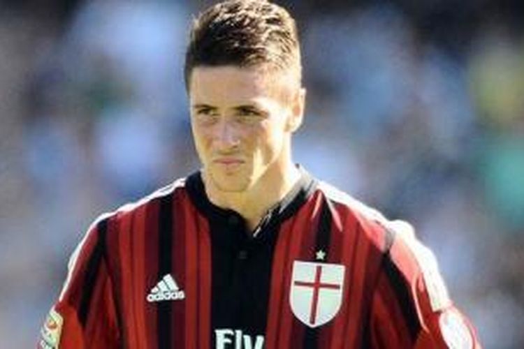 Penyerang AC Milan Fernando Torres.