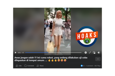 INFOGRAFIK: Hoaks Robot Perempuan di China Sedang Jalan-jalan, Simak Faktanya