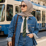 Rawdah Mohamed Buktikan Hijab Bisa Stylish di Dunia Denim, Tampil Edgy hingga High Fashion