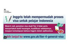 Inggris Permudah Pembuatan Visa Tier 4 bagi Pelajar Asing, Termasuk Indonesia