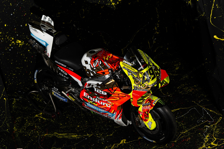 Pertamina Enduro VR46 Pakai Livery Garuda di MotoGP Indonesia