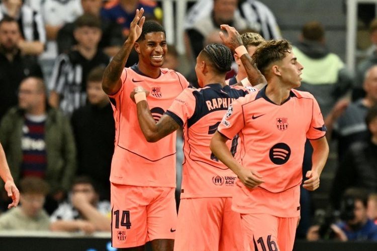 Hasil Newcastle United vs Barcelona 1-2, Rashford Kartu As Blaugrana