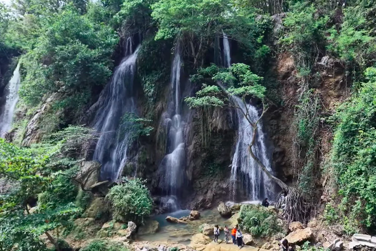 Cek jalan menuju Air Terjun Sri Gethuk yang terletak di Gunungkidul jika perjalanan dimulai dari Stasiun Tugu.