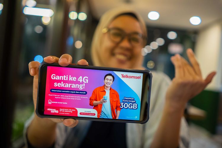 Ilustrasi migrasi 3G ke 4G Telkomsel.