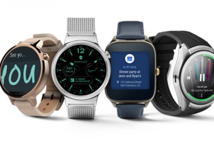 Ilustrasi smartwatch Android Wear
