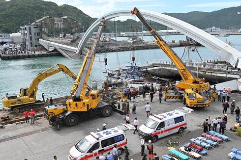 WNI Korban Tewas akibat Jembatan Runtuh di Taiwan Jadi Tiga Orang